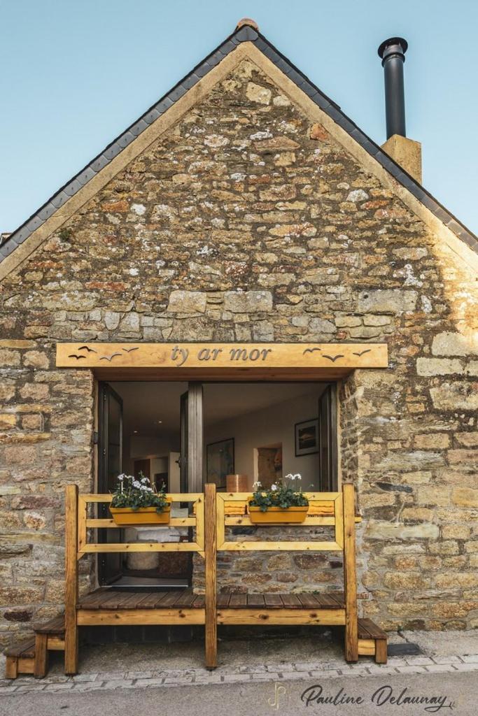 Ty Ar Mor Maison De La Mer, A 40 M De La Plage Saint-Michel-en-Grève Exterior foto